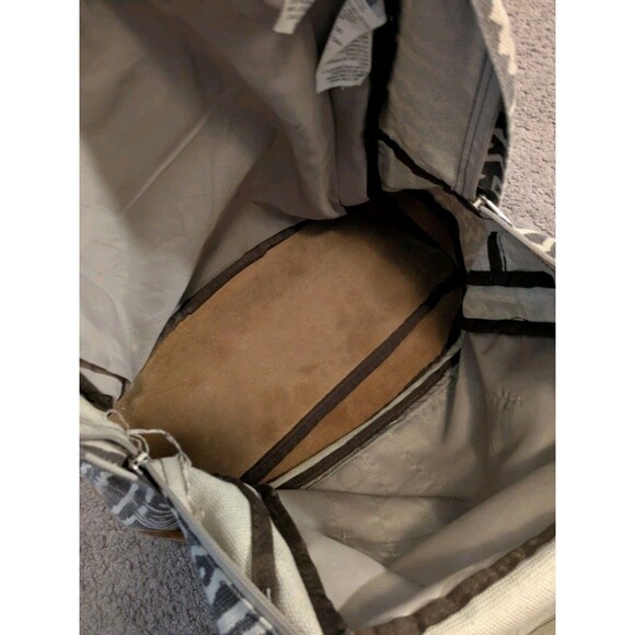 Jansport Aztec Print Leather Suede Backpack - Picture 4 of 9